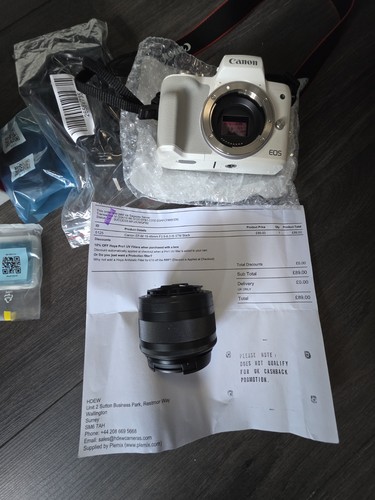 White canon eos - white,
